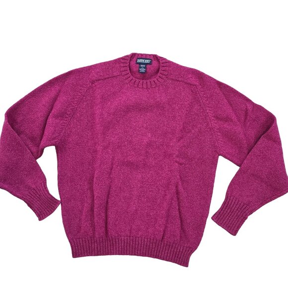 Lands End NWOT Womens Regular Shetland Wool Sweater L 14-16 Made In Scotland - Picture 1 of 6